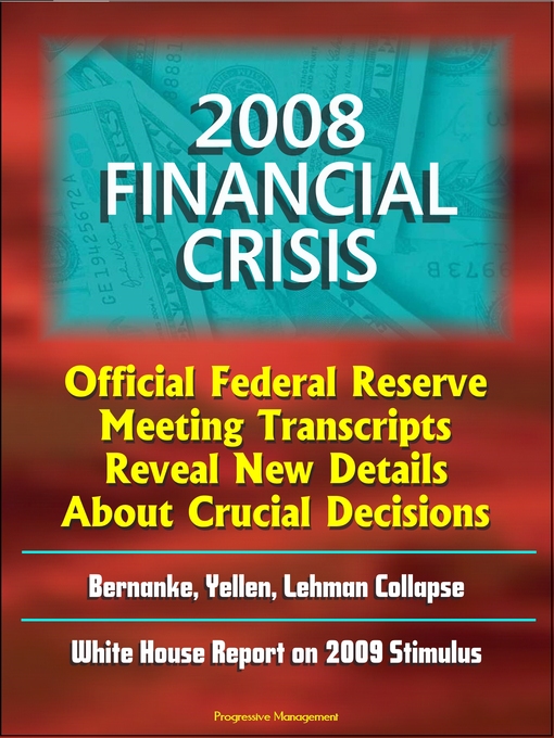 Title details for 2008 Financial Crisis by Progressive Management - Available